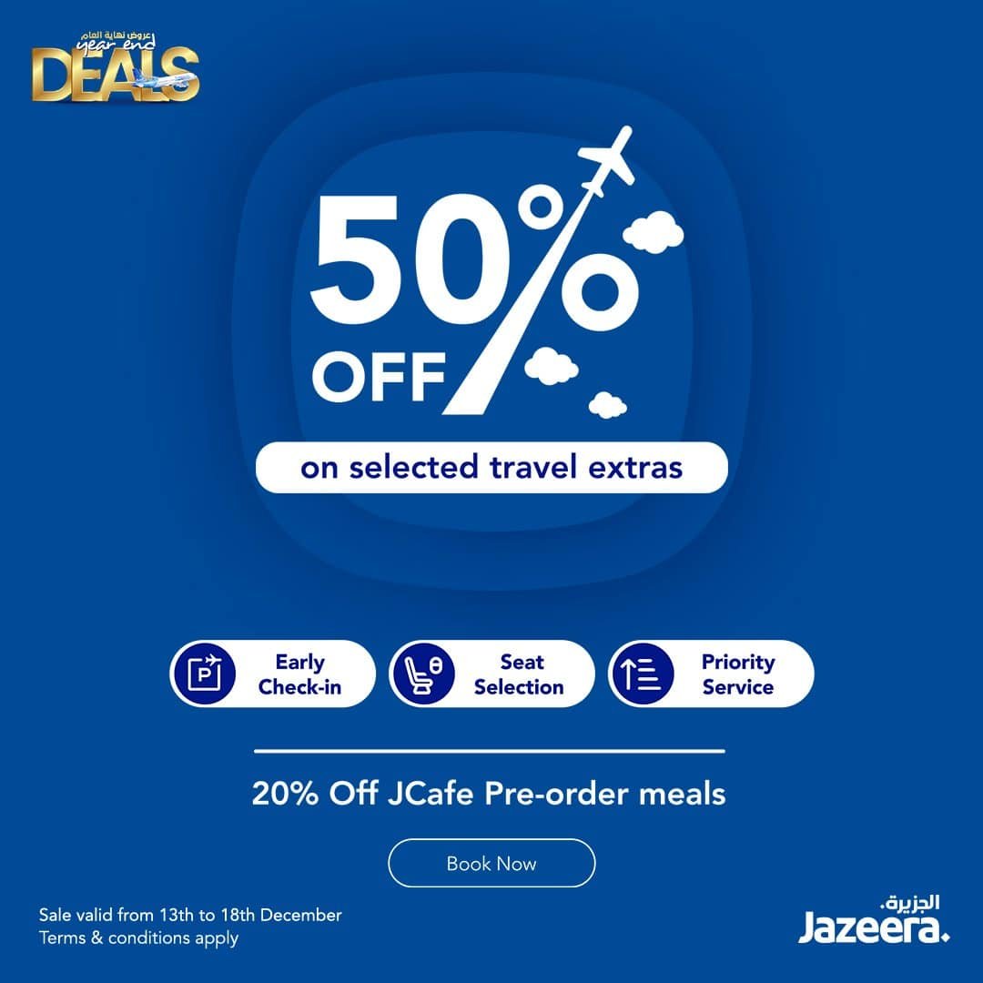 Jazeera Airways Year End deals